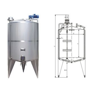 Vertical storage tank