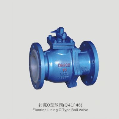 Fluorine lining O type ball valve Q41F46