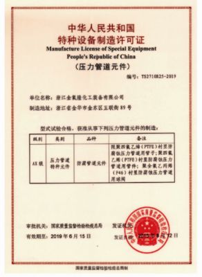  Manufacturing license